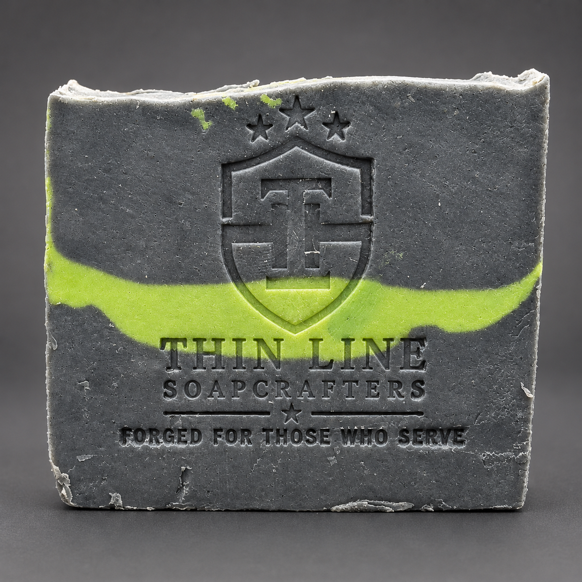 Evergreen Forest Green Line soap, alternate view