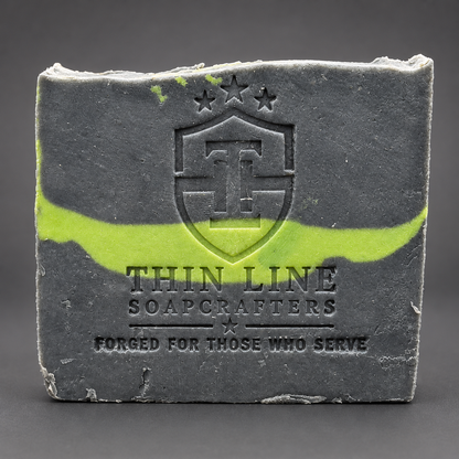 Evergreen Forest Green Line soap, alternate view